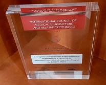 Award made by plexiglass